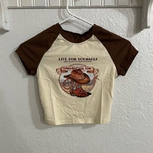 Western baby tee